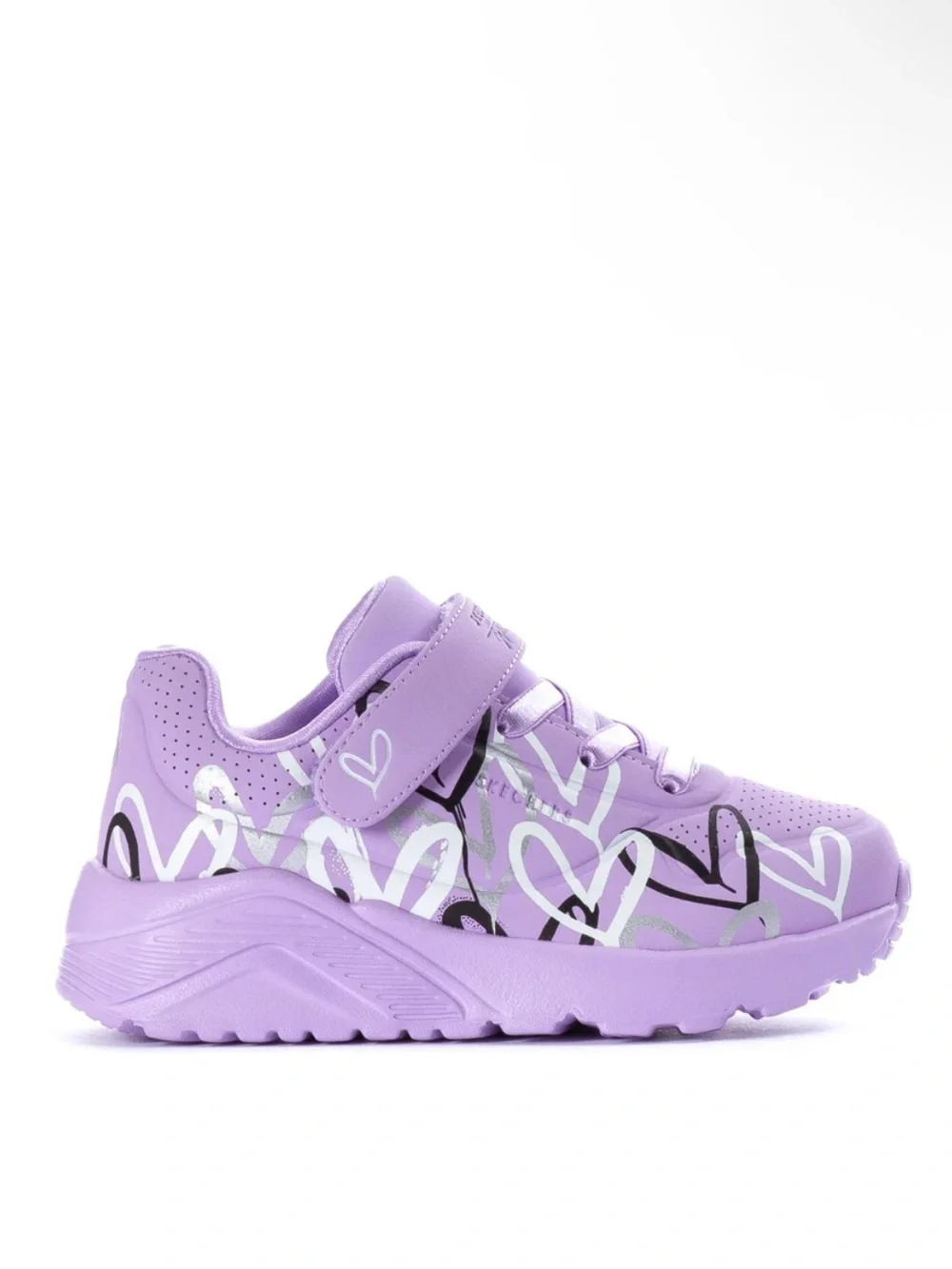 SKECHERS Uno Lite Kids purple sneakers. Size 9